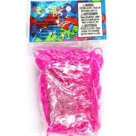 Rainbow Loom Rose Jelly Rubber Bands Refill C-clips