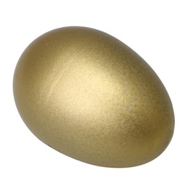 Yibuy 2pcs Golden Maracas Egg Shakers Hand Percussion 40mm Dia Rattles