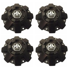 4 Pcs Black MM Mayhem Wheel Center Hub Cap #C108040B01 8040 81222090F-1 806801-1CAP C108040B01(Matte Black)