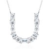 Pass Diamond Tester Letter F Multi Cut VVS Moissanite Necklace