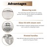 Daniks Classic Stainless Steel Stock Pot with Glass Lid –