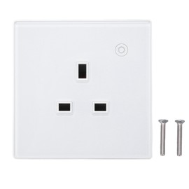 Smart Socket Wall Mounted ABS Timing Panel Wireless Remote Controllable Smart Outlet 16A  AC 95‑