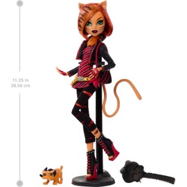 Monster High Boo-riginal Creeproduction Doll, Toralei Collectible Reproduction with Doll Stand, Diary, and Pet Saber-Tooth Tiger Sweet Fangs