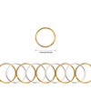 100Pcs Hair Braid Rings Open Metal Dreadlock Rings, Mixed Gold