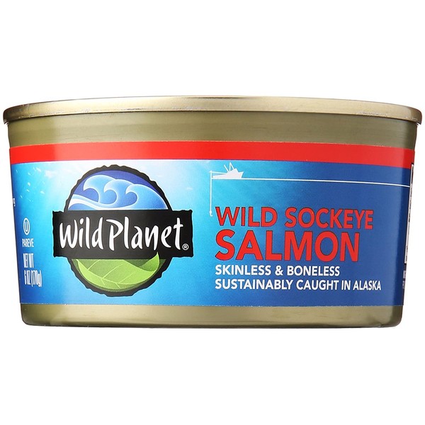 Wild Planet Wild Sockeye Salmon, 6 oz