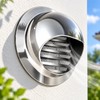 Stainless Steel Round Air Vent Grille – Wall & Ceiling