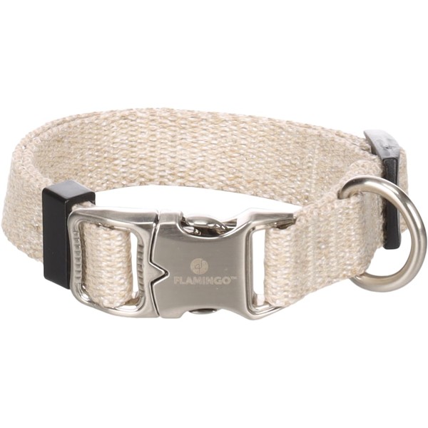 Flamingo Lago Dog Collar Beige XS 20-35 cm 15 mm