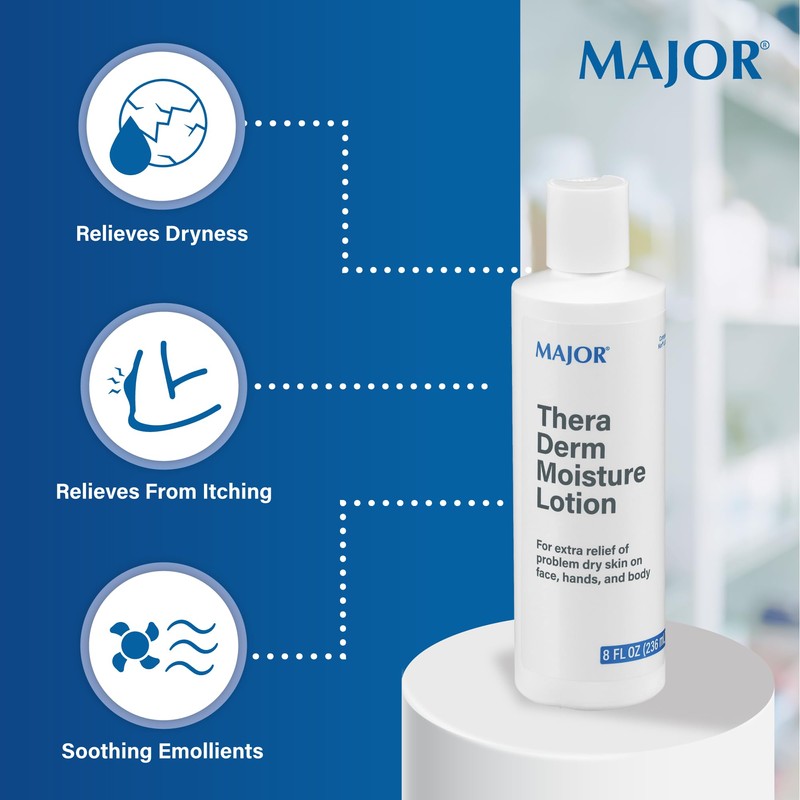 MAJOR Thera Derm Moisture Lotion - Helps Offer Dry Skin