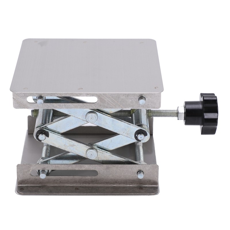 Small Stainless Steel Lifting Platform Manual Miniature Lift Stand Table