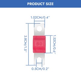 18pcs AMI Midi Fuse High Current Bolt-on Fuse Set Copper Plated for Automotive Marine Truck RV with Assorted Ratings(30A, 40A, 50A, 60A, 70A, 80A, 100A, 125A, 150A, 175A)