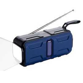 Emergency Portable Solar Radio AM FM Radio with LED Flashlight SOS Alarm for Hiking Camping General Use Outdoor Emergencies