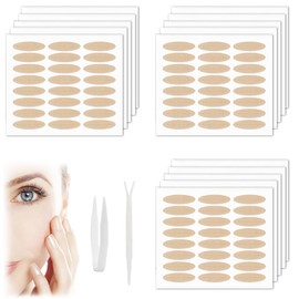 SexxLady 240 Sticker Slip-On Eyelid Stripes, Invisible Eyelid Stripes, Double Sided Eyelid Tapes, Eyelid Tape with Tweezers Fork Bar