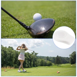M METERXITY 3 Pack Golf Hat Clip - Silicone Golf Ball Marker Hat, Magnetic Anti-Rust, Apply to Golfer Women Men (White)