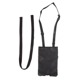 Urine Drainage Bag Holder Adjust Strap Waterproof Urine Drain Pouch Houlder with Catheter Pipe Cover Black 2000ml