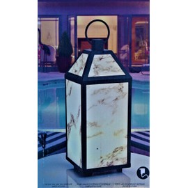 LED Lantern with Marble Finish, for Indoor and Outdoor use