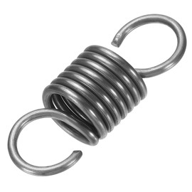 PATIKIL Extension Spring, 1pcs Wire Diameter 0.1", OD 0.8", Free Length 2.4" Spring Steel Dual Hook Tension Springs for Lawn Tractor Home Repairs DIY, Grey