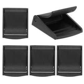 PATIKIL Webbing Black Cam Buckle 2 inch, 5 Pack Plastic Adjustable Toggle Clip for Backpack Luggage Car Roof Bag Pet Chest Vest Straps