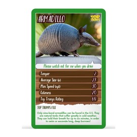 Top Trumps North American Wildlife Classics Card Game, Learn About The Armadillo, Badger, Orca and Beaver in This Educational Pack, Gift and Toy for Boys and Girls Aged 6 Plus