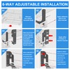 Demimy Cabinet Door Mount Kit for Pull-Out Trash Cans, Organizers