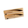 Lipper International Bamboo Wrap Dispenser with Cutter for Aluminum Foil,