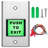 mxuteuk Push to Exit Button,Indoor Green Square Request to Exit