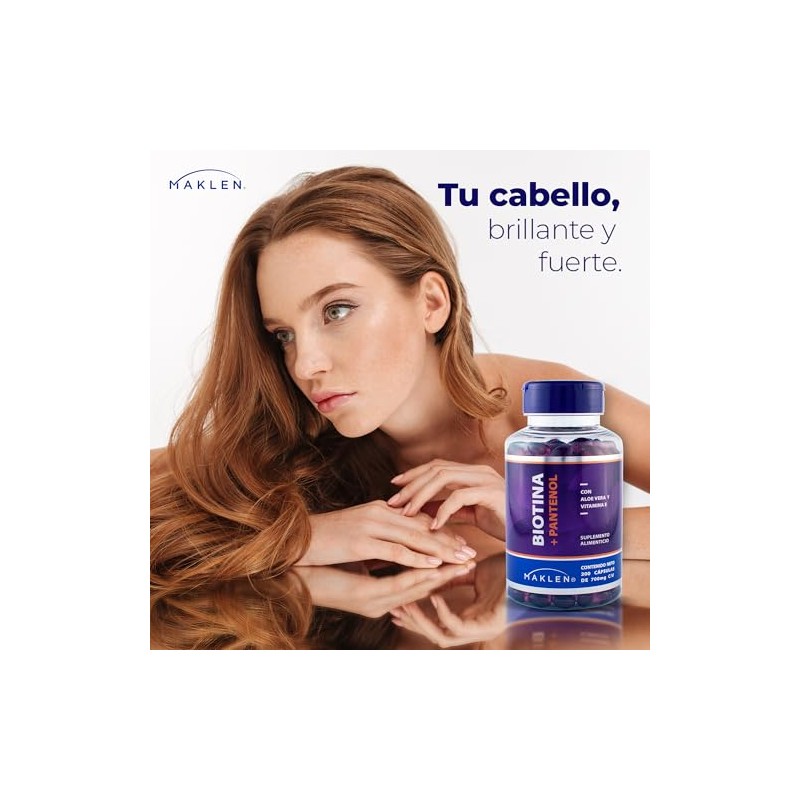 HAIR VITAMIN - Maklen Biotina con Pantenol y Vitamina E