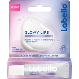 LABELLO Bálsamo Labial Glowy Lips Clear 4.8gr, con Extracto de Magnolia