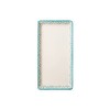 Tranquillo Rectangular Bathroom Tray Hand Printed Ceramic Oriental 23 x