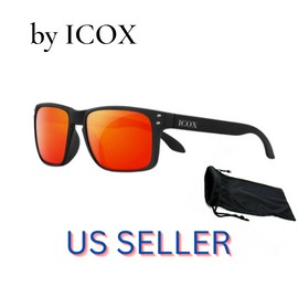 ICOX Square Polarized Sunglasses For Men Women Driving Sun Glasses Fishing B & O