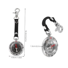 GANAZONO Portable Zinc Alloy Compass Keychain for Outdoor Adventures Wear Resistant Camping Tool Reliable Navigation for Hiking and Mountaineering Essential Survival Gear