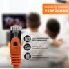 1aTTack.de 3,0m - orange - 1 Stück CAT.7 Netzwerkkabel Patchkabel