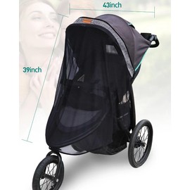 Youpinby Stroller Sun Shade - Universal Stroller Sun Shade for Travel Strollers, Jogging Strollers; Baby and Toddler Travel Essential; Safely Blocks Up to 97% of UV, Easy to Install
