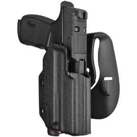 OWB Paddle Holster fits Sig P365 X-Macro w/Streamlight TLR-7 Sub (Right-Hand Draw, Black)