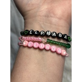 Wicked - Elphaba And Glinda Friendship Bracelet Set - Cute Green & Pink  Jewelry