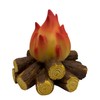 Ulalaza Small Cozy Fireplace Lantern Traditional Realistic Log Wood Burning
