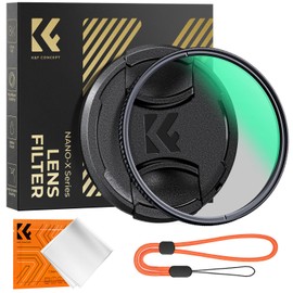 K&F Concept 55MM Polarising Filter Circular Polarizing CPL, 28 Layer Super Slim Polarizer Filter Multi-coated Polarized MRC Filter with Lens Cap (Nano-X Series)