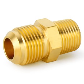 Taisher Brass 2PCS 3/8 Inch Flare x 3/8 Inch MNPT Flared Half Union, Metals Brass Tube Fitting