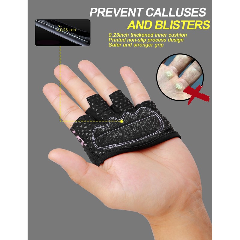 KUTOOK Gym Gloves Men Women Weight Lifting Fitness Training Hand