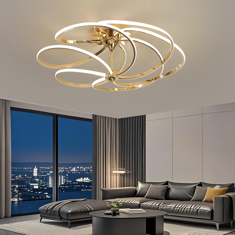 BEINEIJIE Irregular Designs Chandelier Dimmable with Remote Control Brightness Adjustable