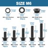 VKKM 212 pcs M6 Hex Cap Flange Bolt Assortment Kit/Screws,