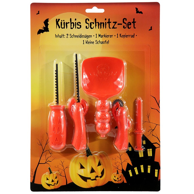 Cut Pumpkin-Set 5-Pieces for Hollowing out Pumpkins