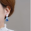 Long Flower Petal Earrings Boho Layered Floral Drop Earrings Flower