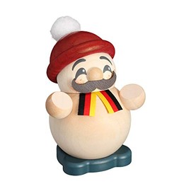 Seiffener Volkskunst Smoker - German Guy - Ball Figure - 9 cm/3.5 inch