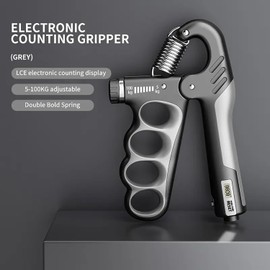 Hand Grip Strengthener Workout Kit (5-Pack) – Includes Adjustable Resistance Forearm Grippers, Finger Stretcher, Grip Ring, and Stress Relief Grip Ball for Athletes