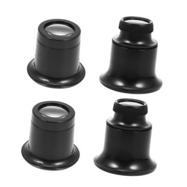 Gadpiparty 4Pcs Multi Function Jewelers Loupe Magnifiers Portable Eyewear for Jewelry Coins Stamps Watch Repair Convenient Ergonomic Design for Detailed Inspection