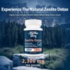 2300 MG Zeolite Detox Capsules - Activated Charcoal & Bentonite