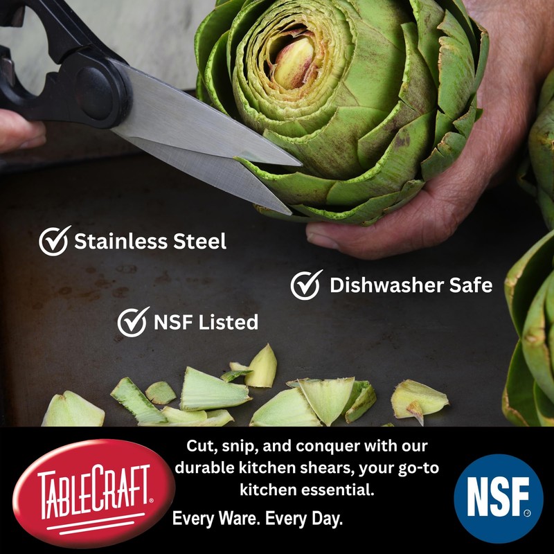 TableCraft Products 10995 Kitchen Shears, One size, Silver