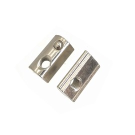 YVSPTIK 4040 Series M6 T Slot Nuts Roll-in Spring Ball Loaded Elastic Nuts 20 Pack Carbon Steel for 4040 Series Aluminum Extrusion Profile Rail with 8 mm Slot for 3D Printer