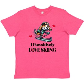 inktastic Skiing Beagle Puppy Skier Youth T-Shirt Youth X-Small (2-4) Vintage Hot Pink 42fdb