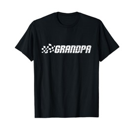 Racing Birthday Party Matching Family Car Pit Crew Grandpa T-Shirt